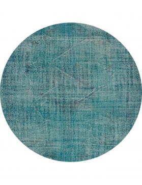 Rund Vintage Teppich rund  blau <br/>219 x 219 cm
