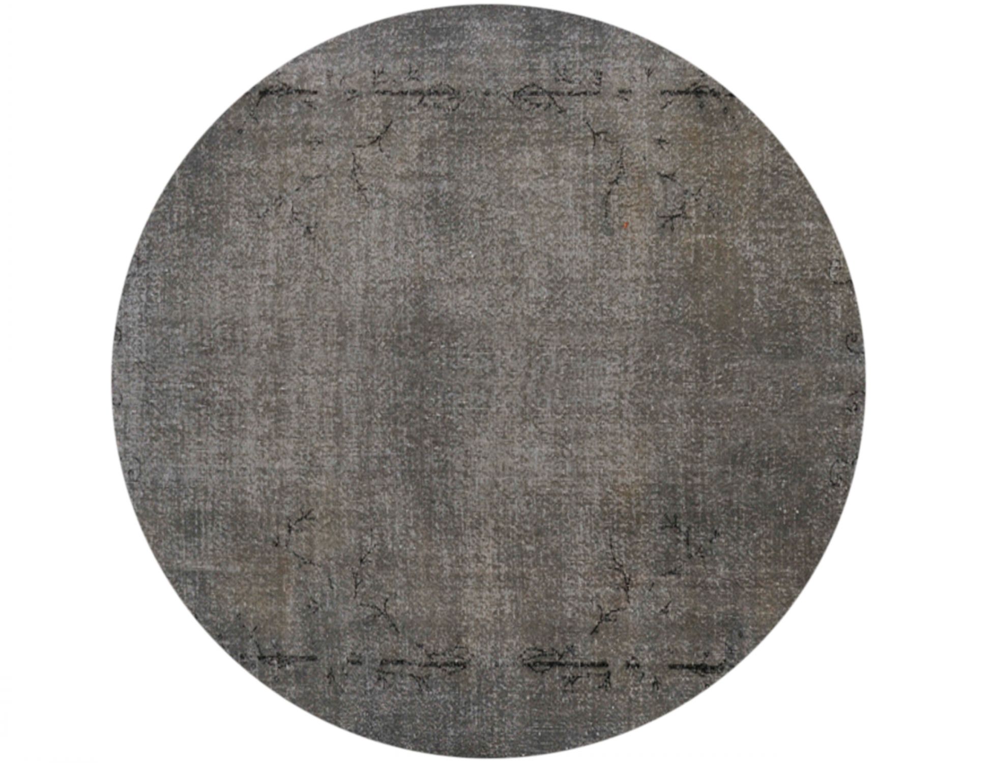 Rund Vintage Teppich rund  grau <br/>215 x 215 cm