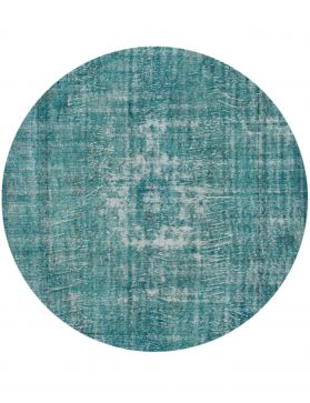 Rund Vintage Teppich rund  blau <br/>220 x 220 cm
