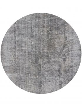 Vintage Teppich rund 218 X 218 grau