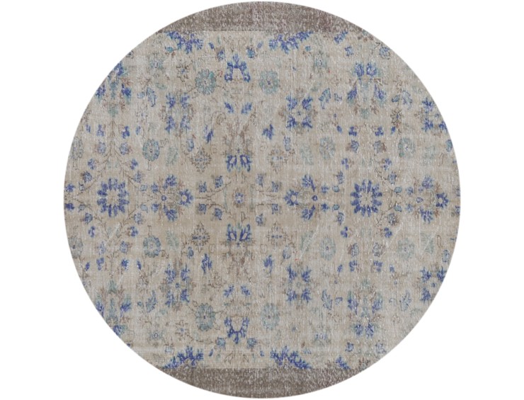 Harmaa Turkki Vintage Carpet 218 x 218 cm