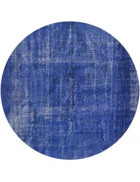Vintage Teppich rund 217 X 217 blau