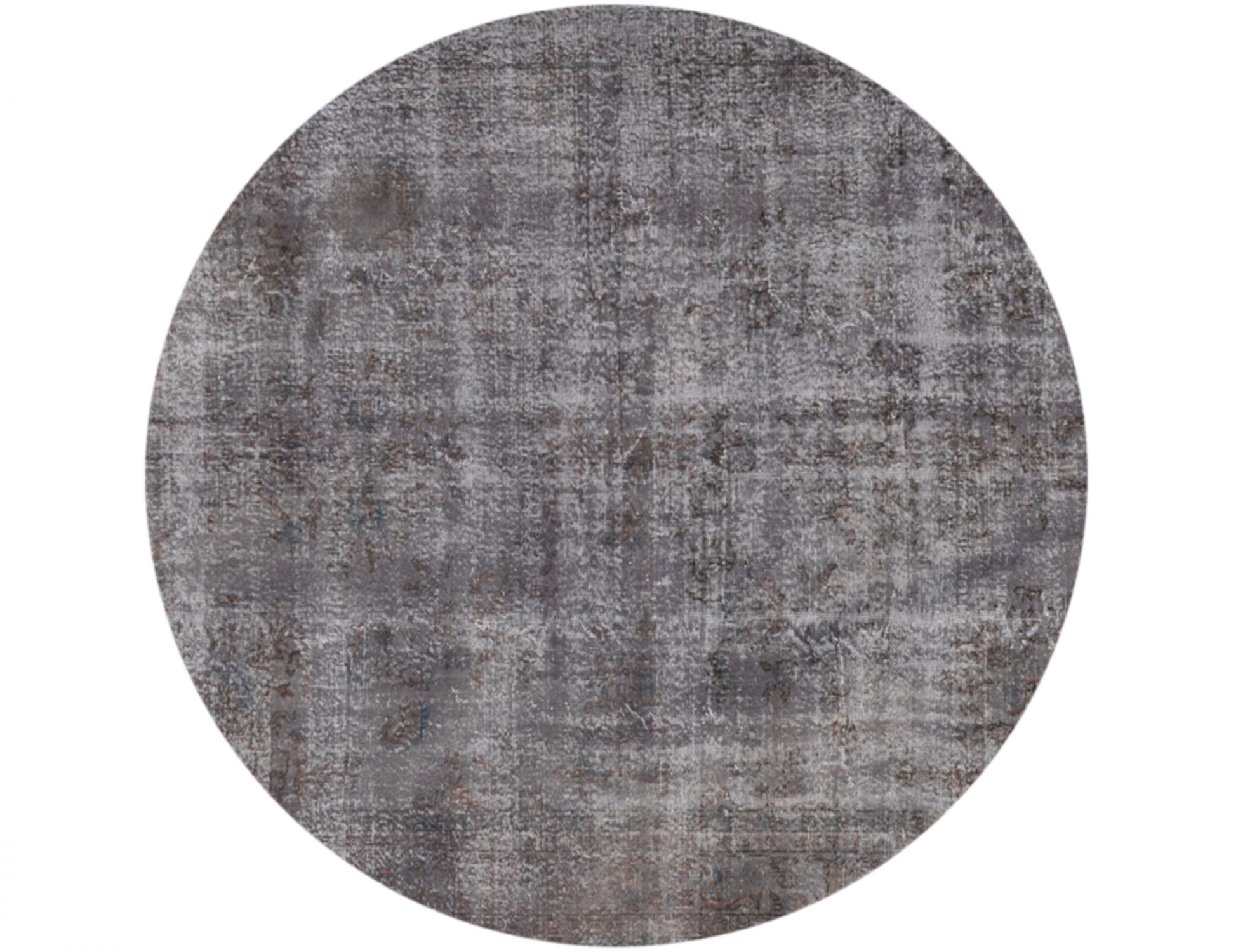 Rund Vintage Teppich rund  grau <br/>215 x 215 cm