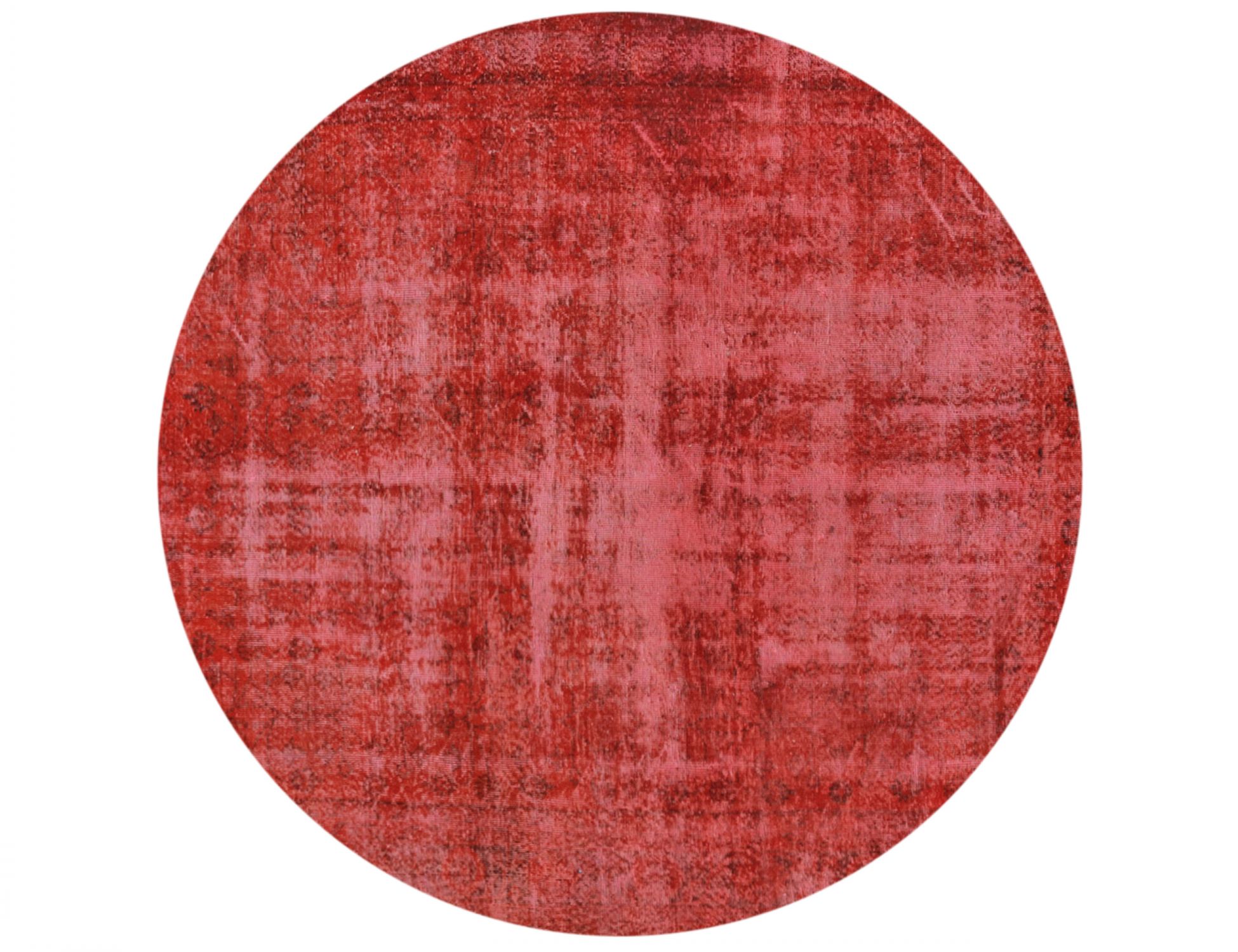 Rund Vintage Teppich rund  rot <br/>224 x 224 cm