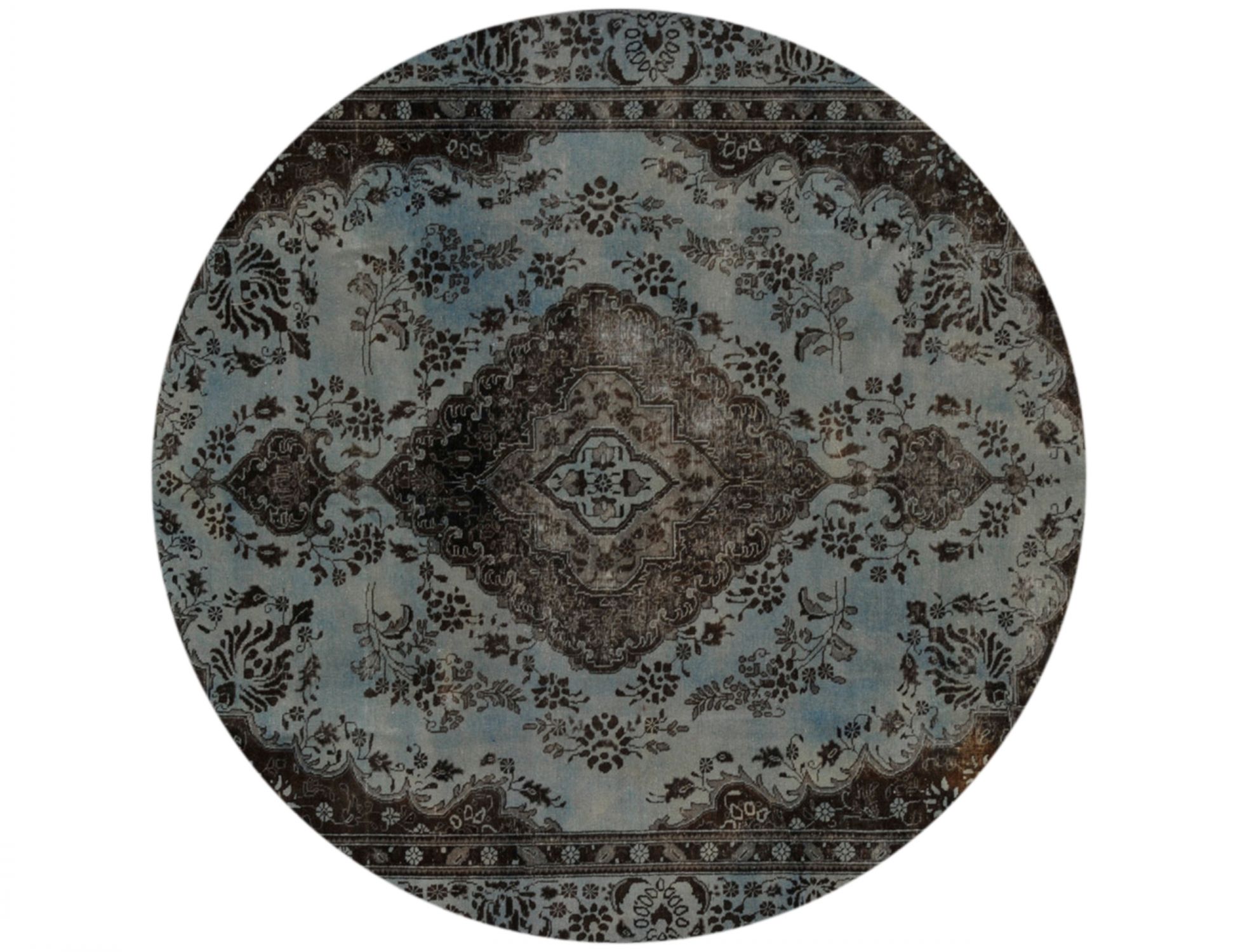 Tappeto Vintage  blu <br/>225 x 225 cm