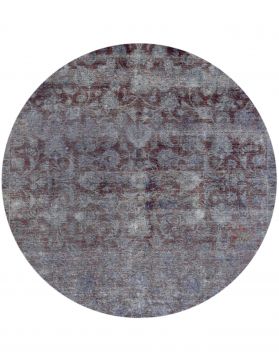 Vintage Teppich rund 230 X 230 blau