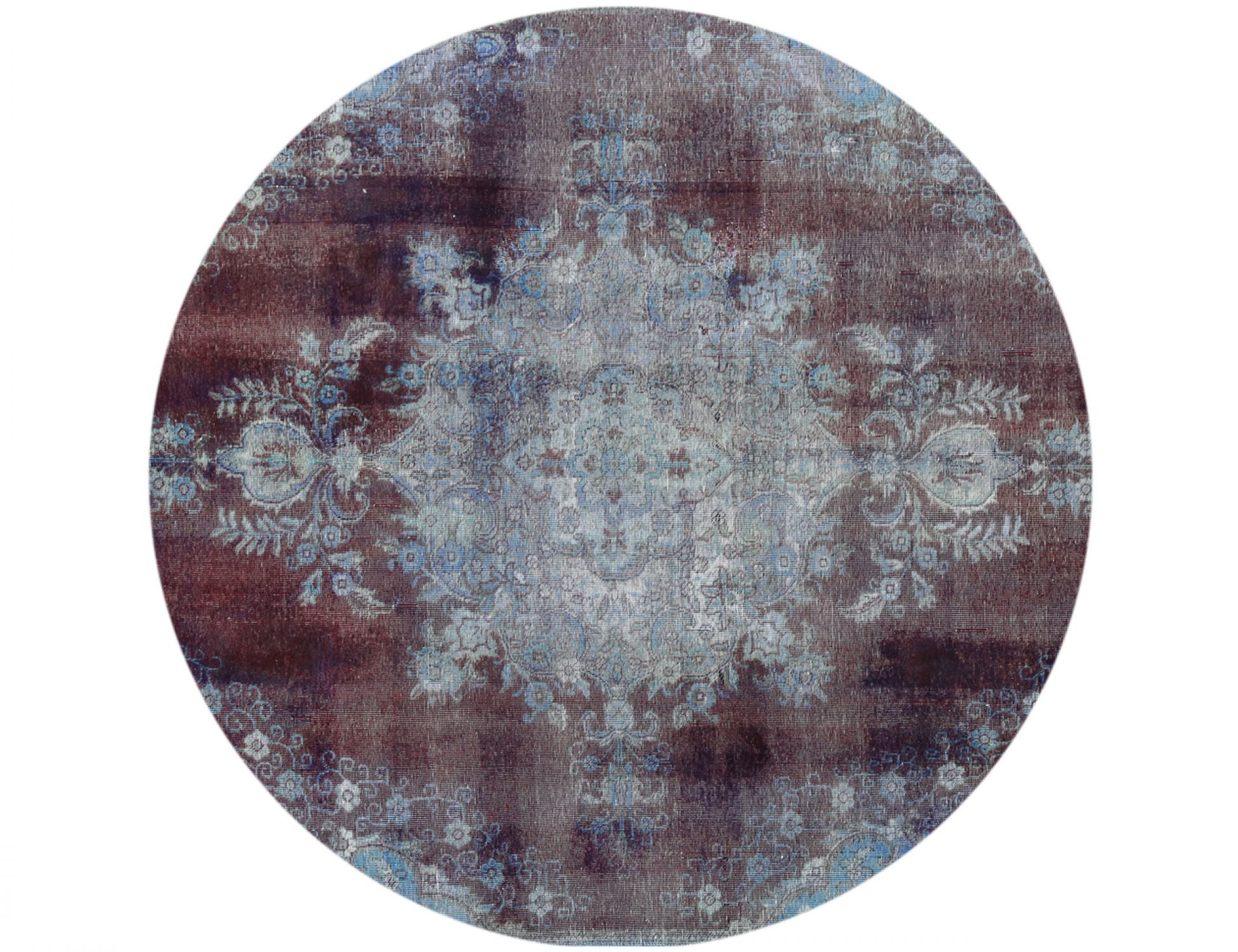 Rund Vintage Teppich rund  lila <br/>221 x 221 cm