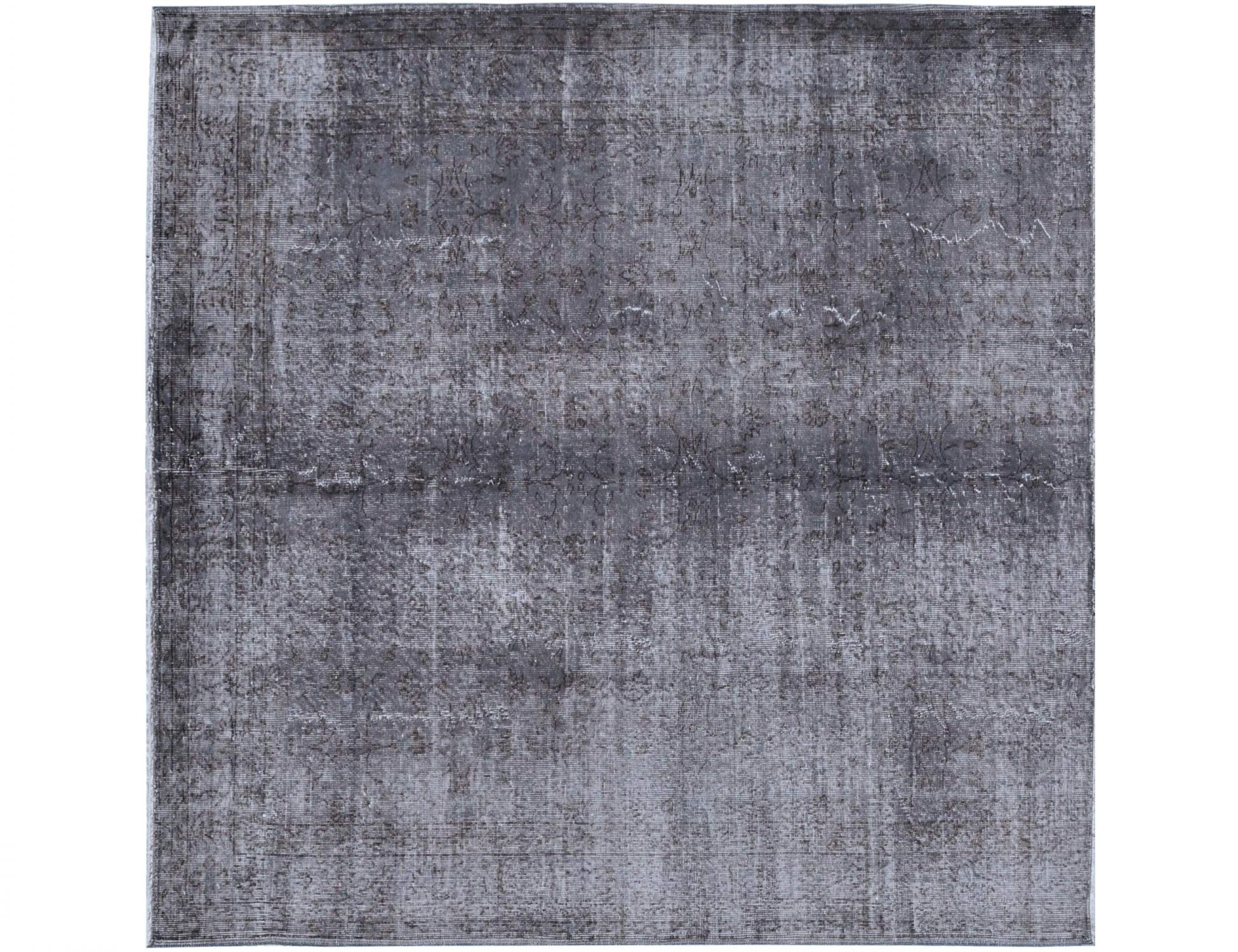 Quadrat Vintage Teppich  grau <br/>204 x 204 cm