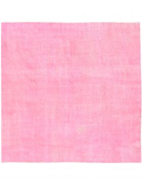 Quadrat Vintage Teppich  rosa <br/>206 x 206 cm