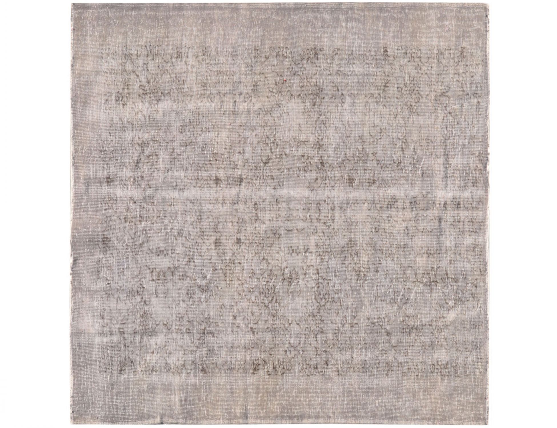 Quadrat Vintage Teppich  grau <br/>185 x 185 cm