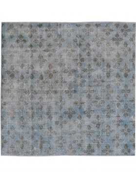 Quadrat Vintage Teppich  blau <br/>215 x 215 cm