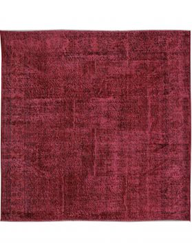 Quadrat Vintage Teppich  rot <br/>218 x 218 cm