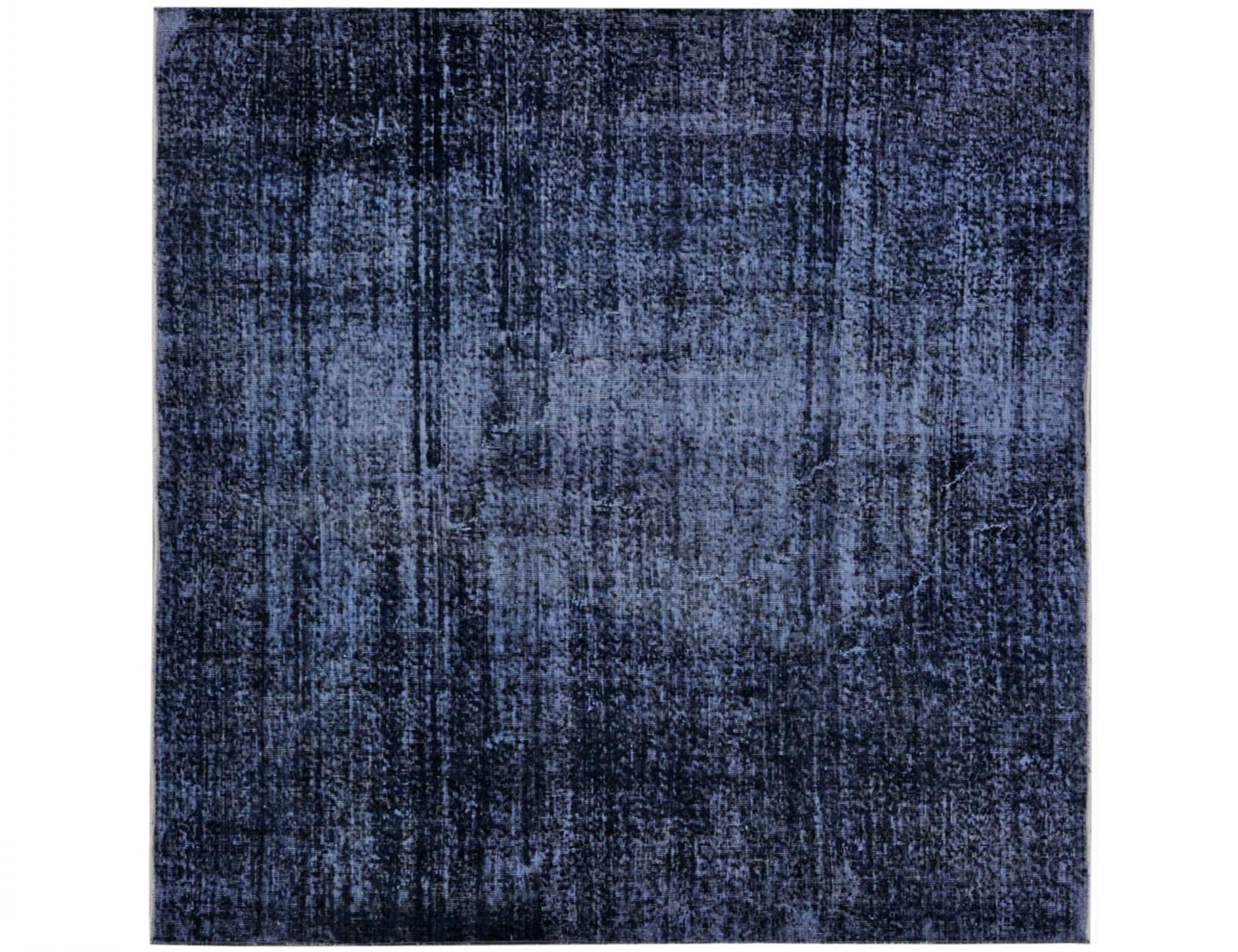 Quadrat Vintage Teppich  blau <br/>187 x 187 cm