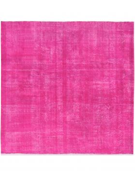 Alfombra vintage 232 X 232 rosa