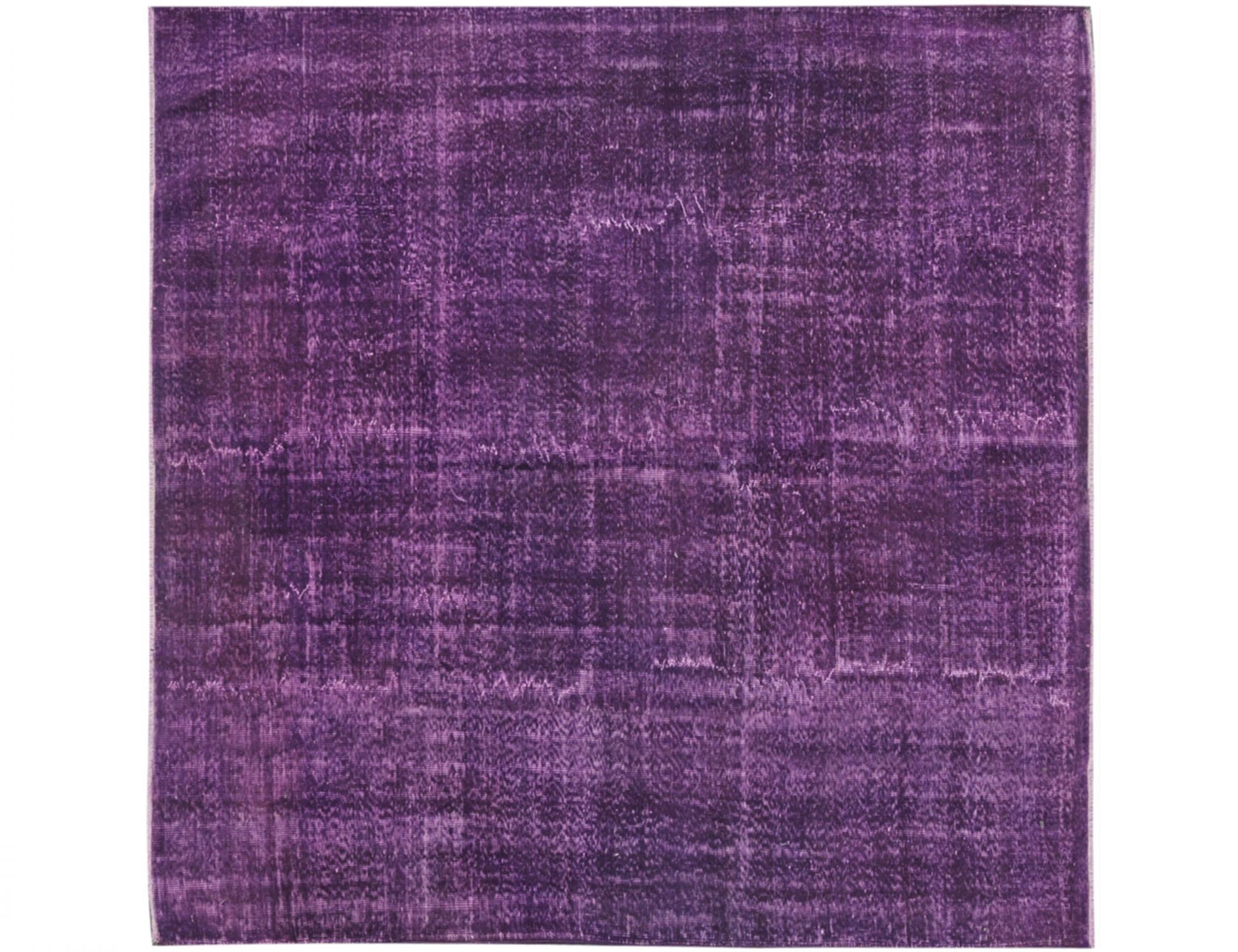 Quadrat Vintage Teppich  lila <br/>205 x 205 cm
