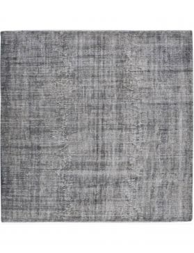 Quadrat Vintage Teppich rund  grau <br/>224 x 224 cm