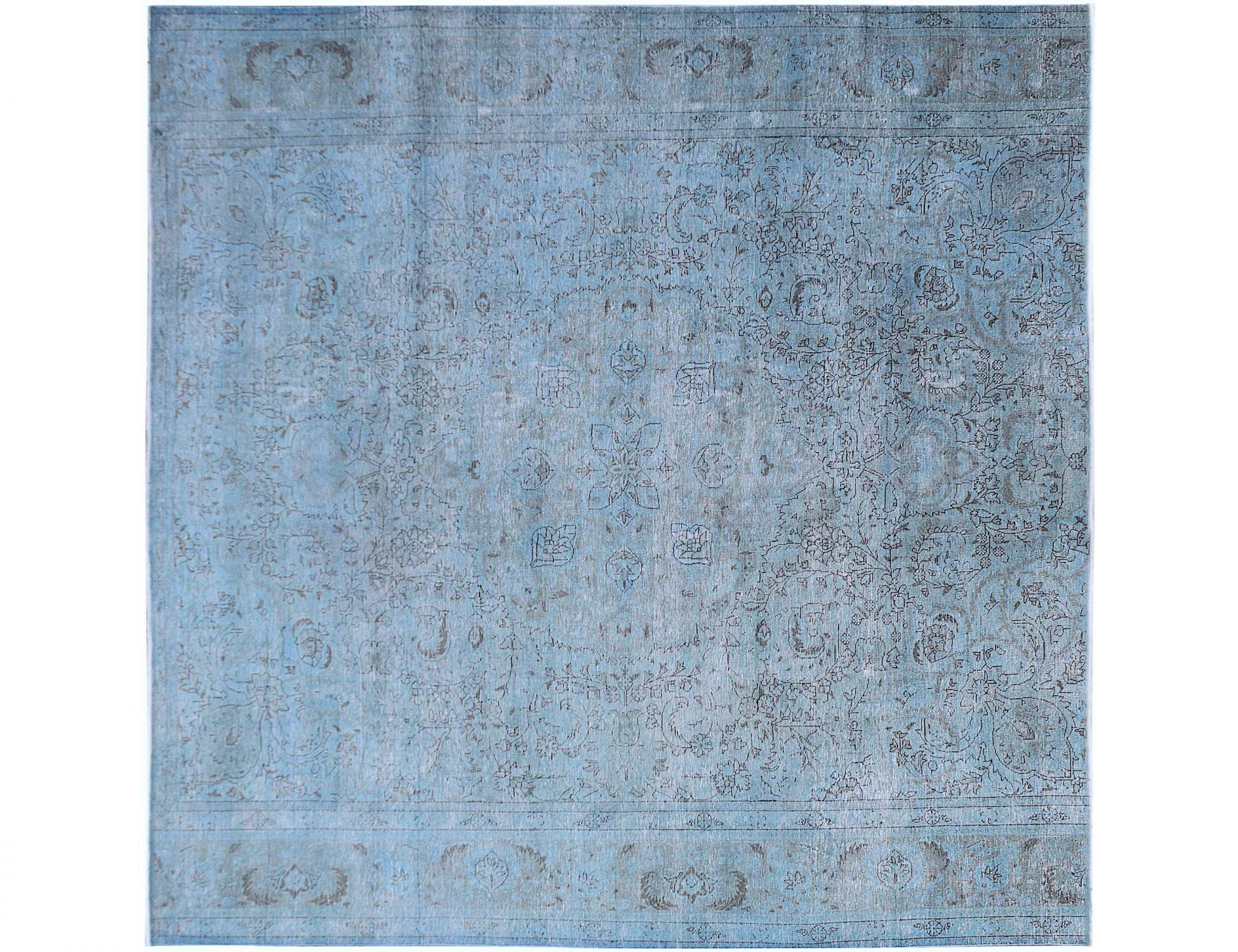 Tappeto Vintage  blu <br/>297 x 297 cm