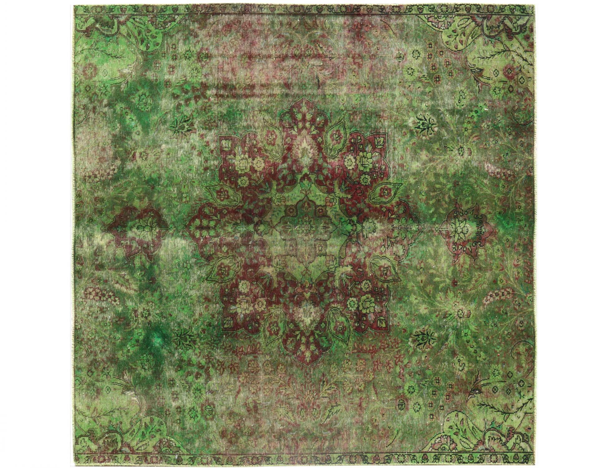Tappeto Vintage  verde <br/>225 x 225 cm