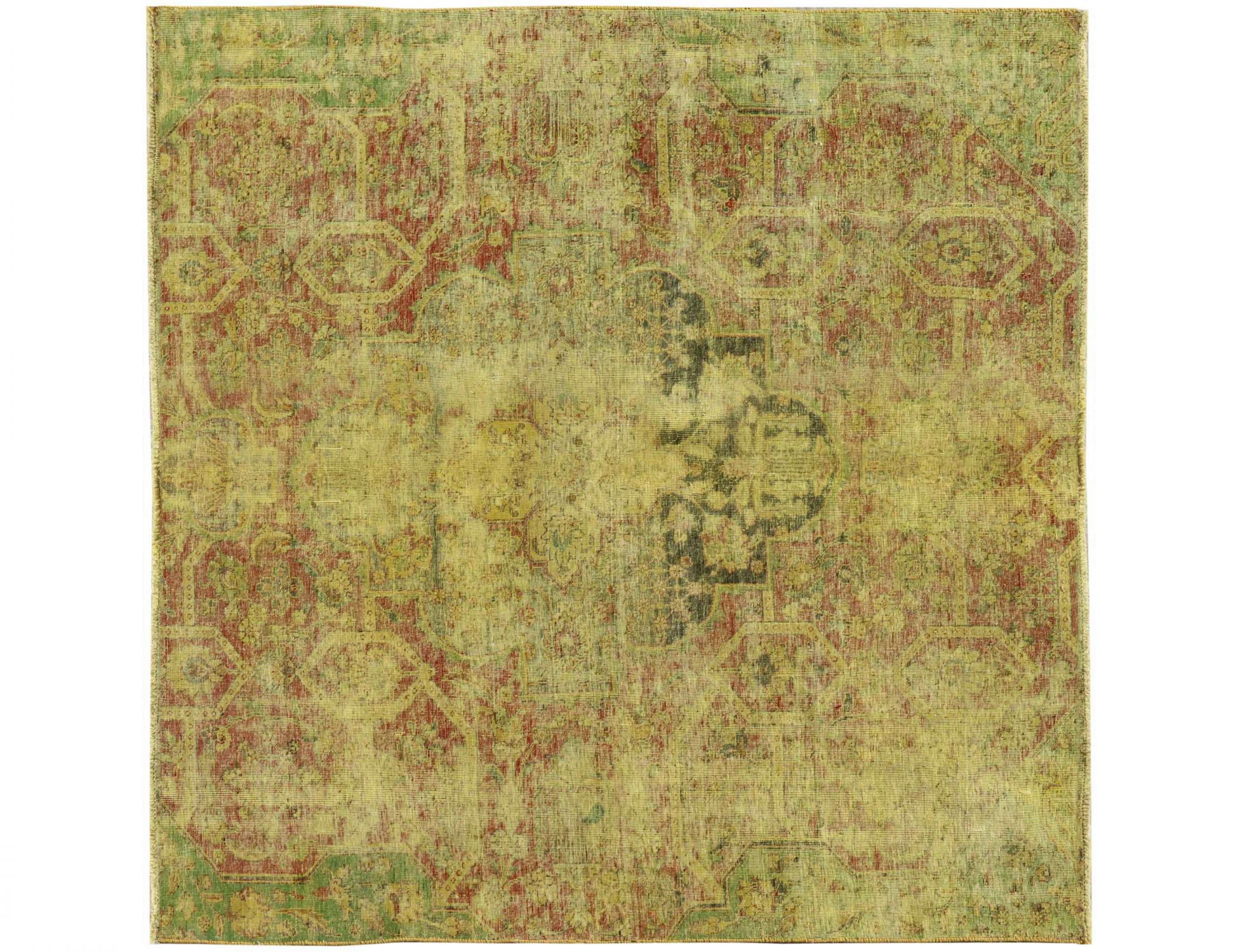 Tappeto Vintage  giallo <br/>210 x 210 cm