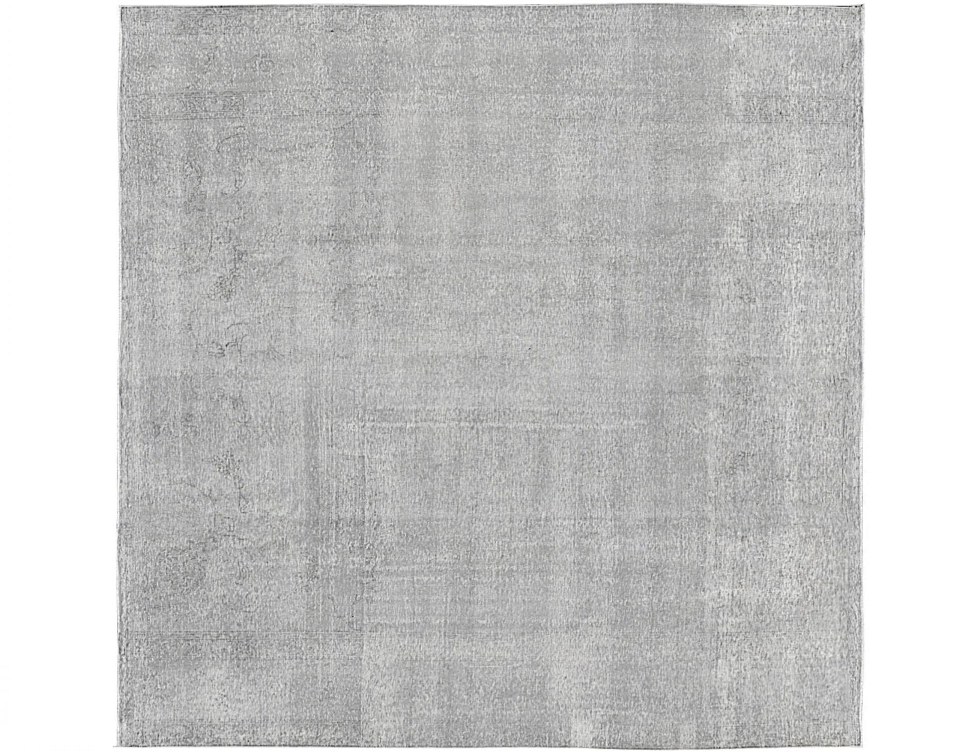 Quadrat Vintage Teppich  grau <br/>293 x 293 cm