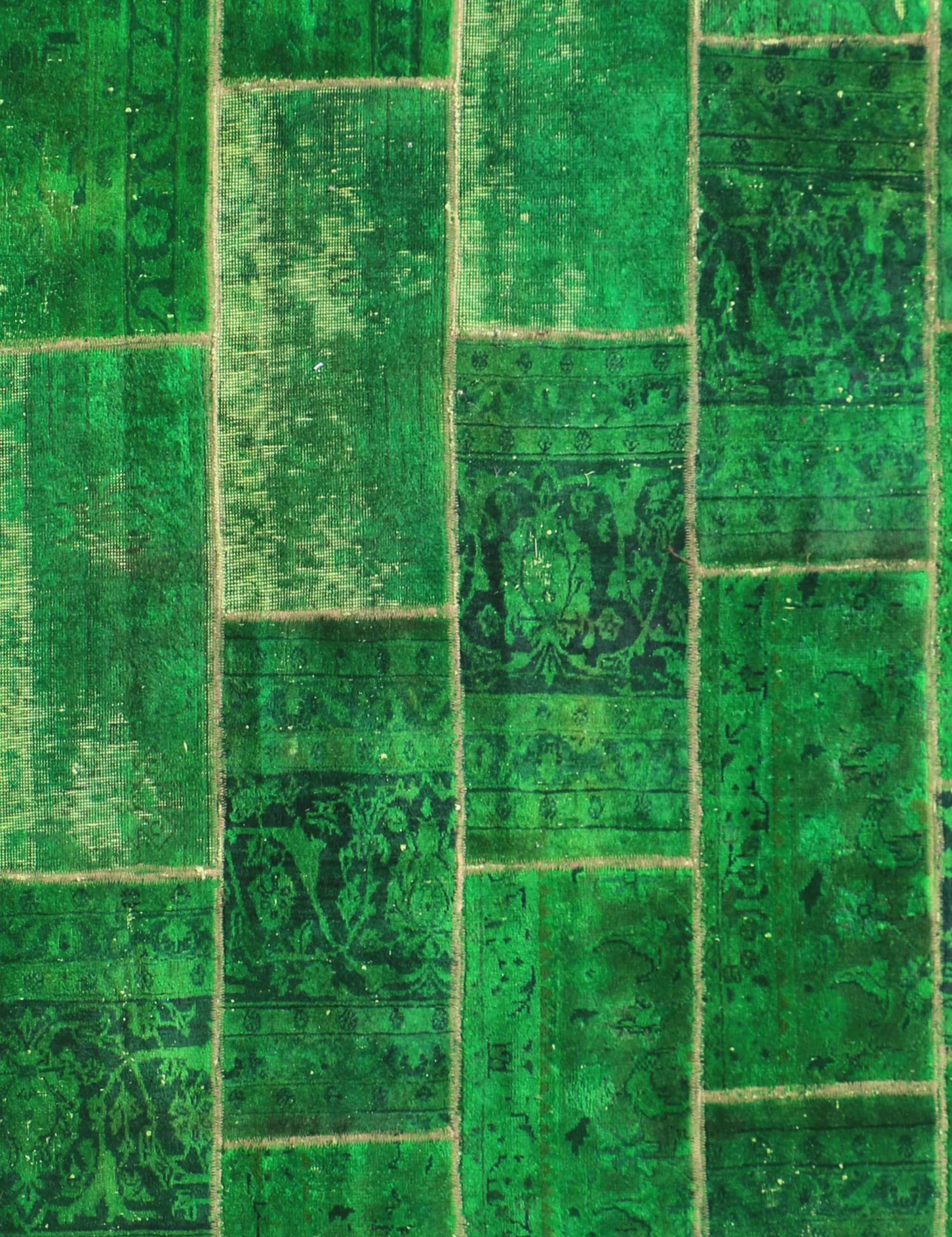 Tappeto Patchwork  verde <br/>240 x 170 cm