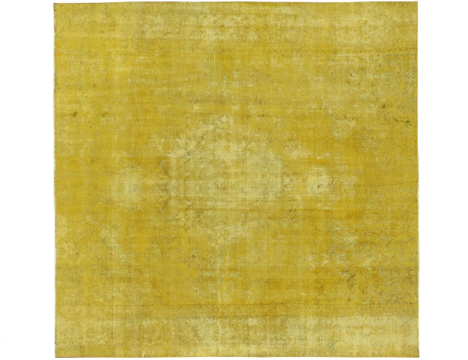 Square Vintage Carpet  yellow  <br/>290 x 290 cm