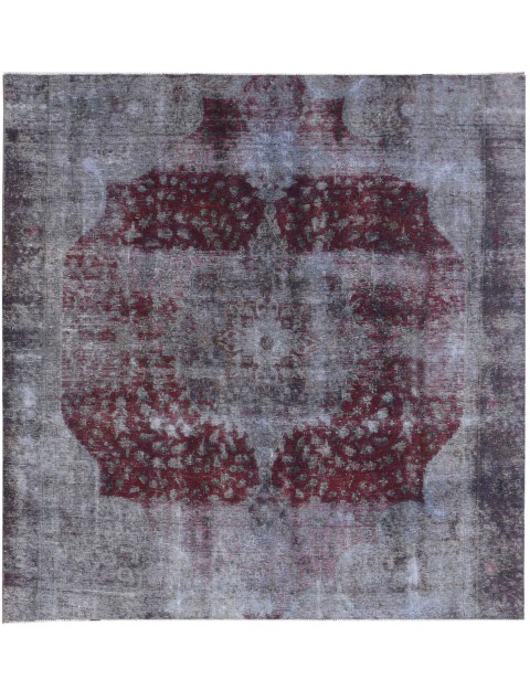 Lila Persien Vintage Teppich 272 x 272 cm