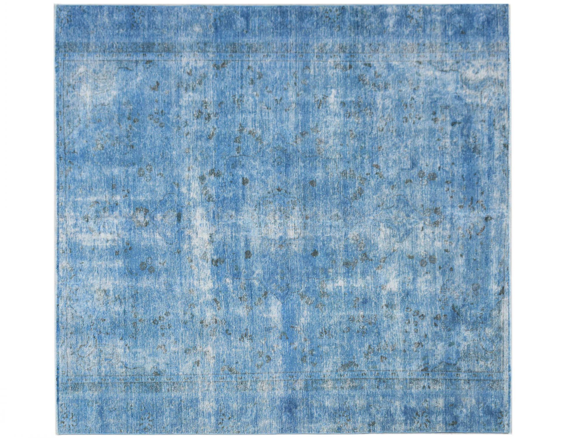 Quadrat Vintage Perserteppich  blau <br/>256 x 256 cm