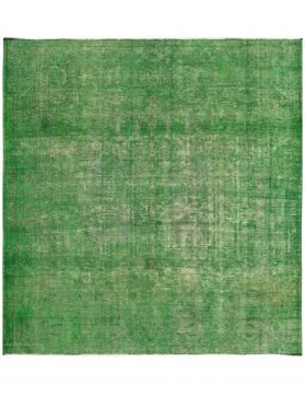 Vintagetæppe 267 x 267 grøn