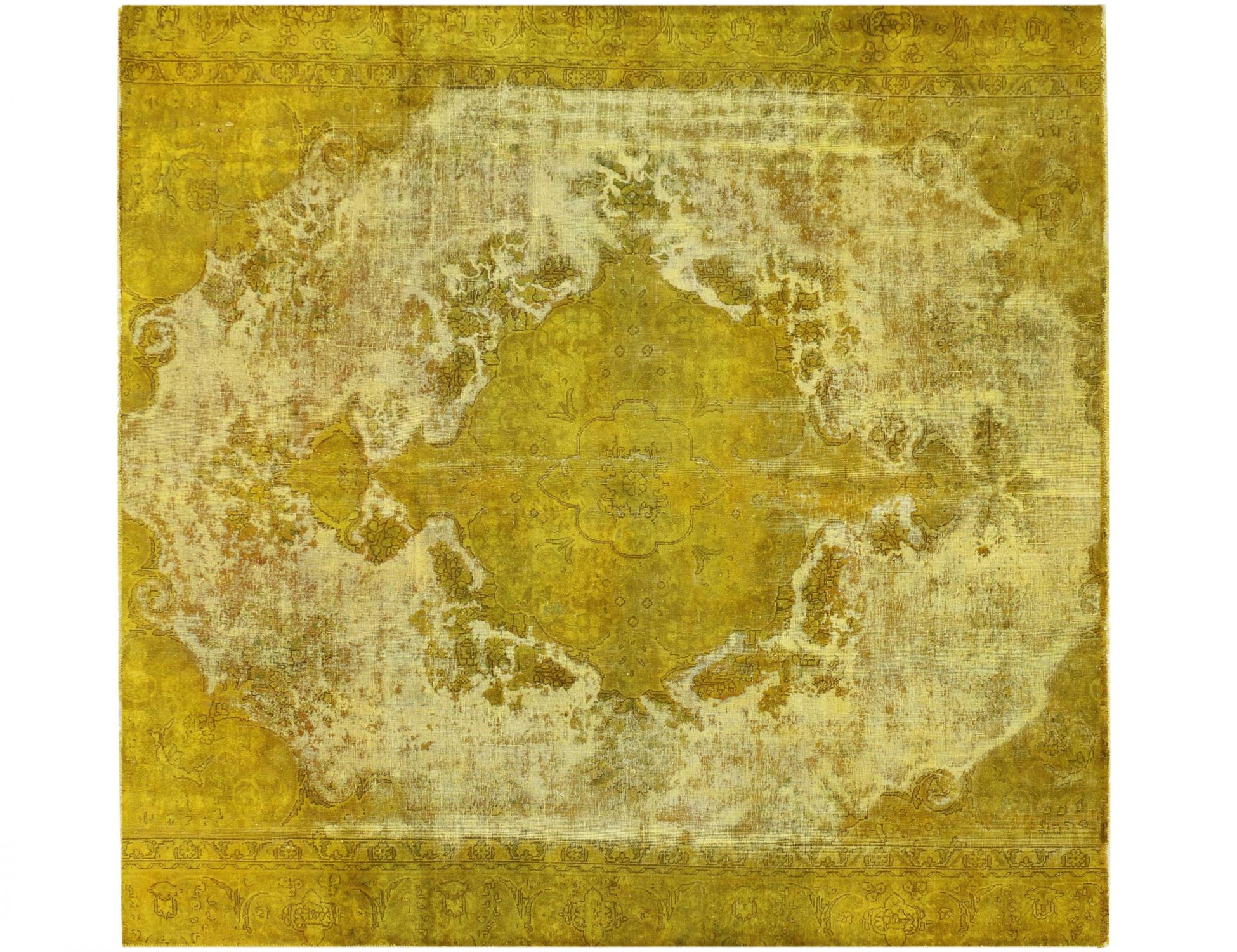 Tappeto Vintage  giallo <br/>264 x 264 cm