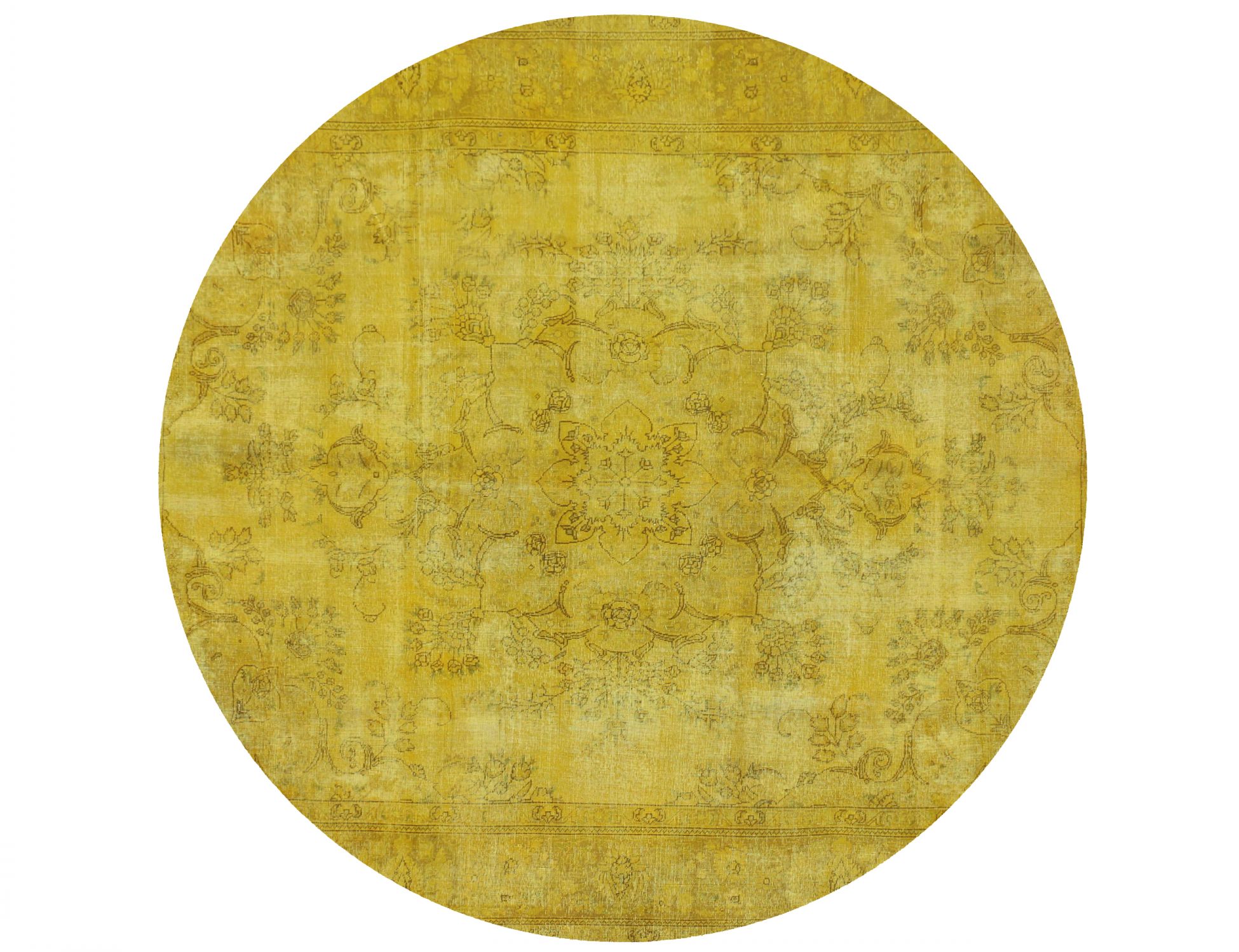 Tappeto Vintage  giallo <br/>275 x 275 cm