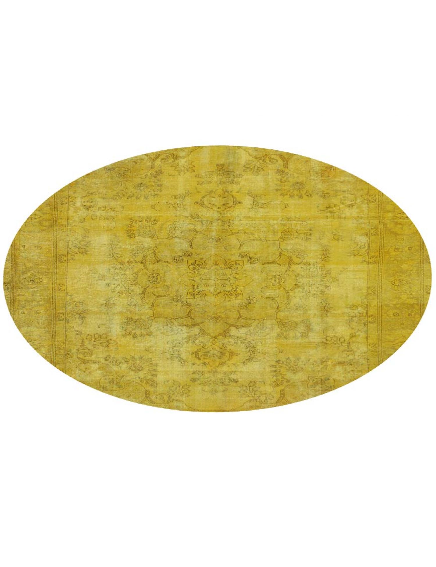 Tappeto Vintage  giallo <br/>275 x 275 cm
