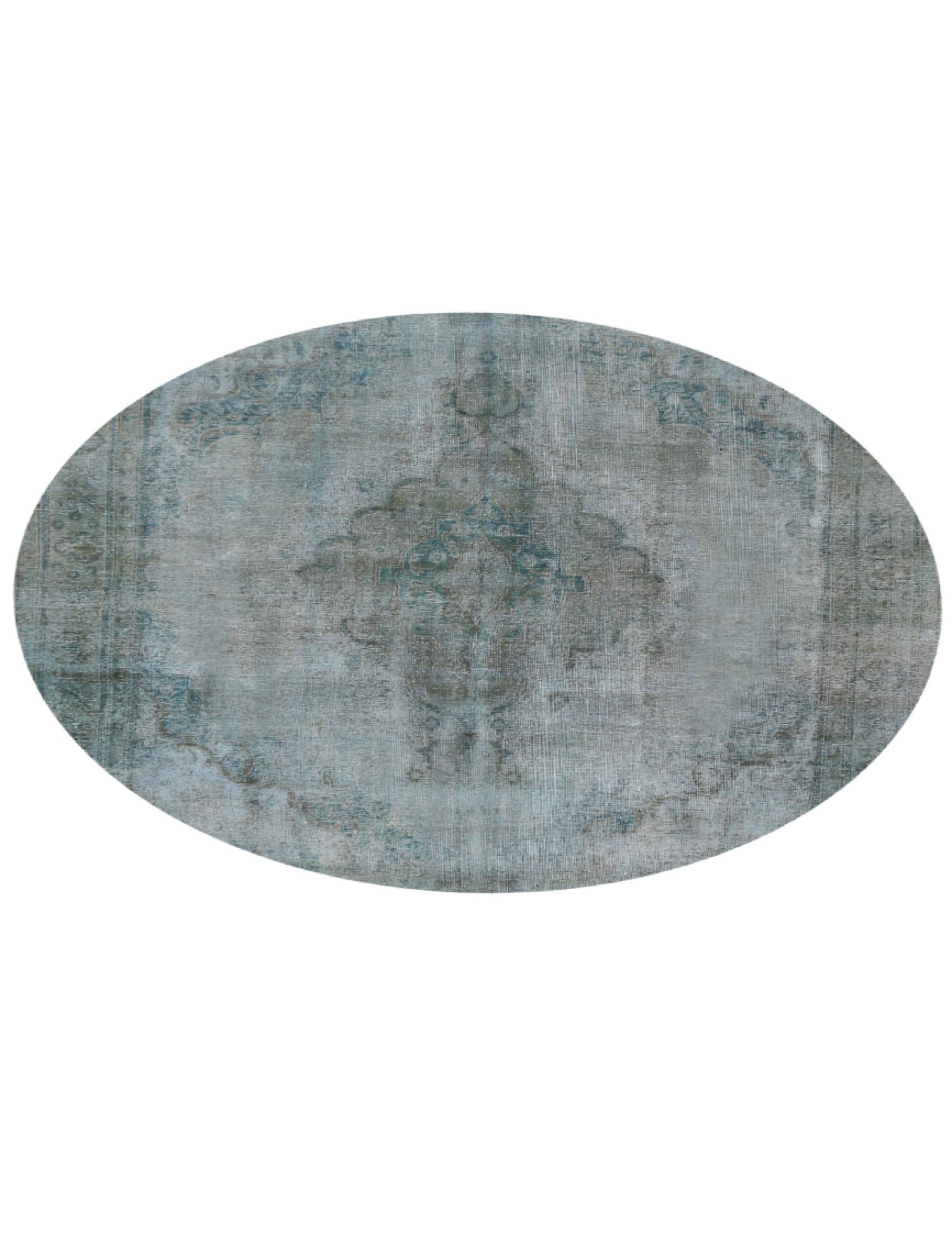 Vintage Teppich rund  grau <br/>287 x 287 cm