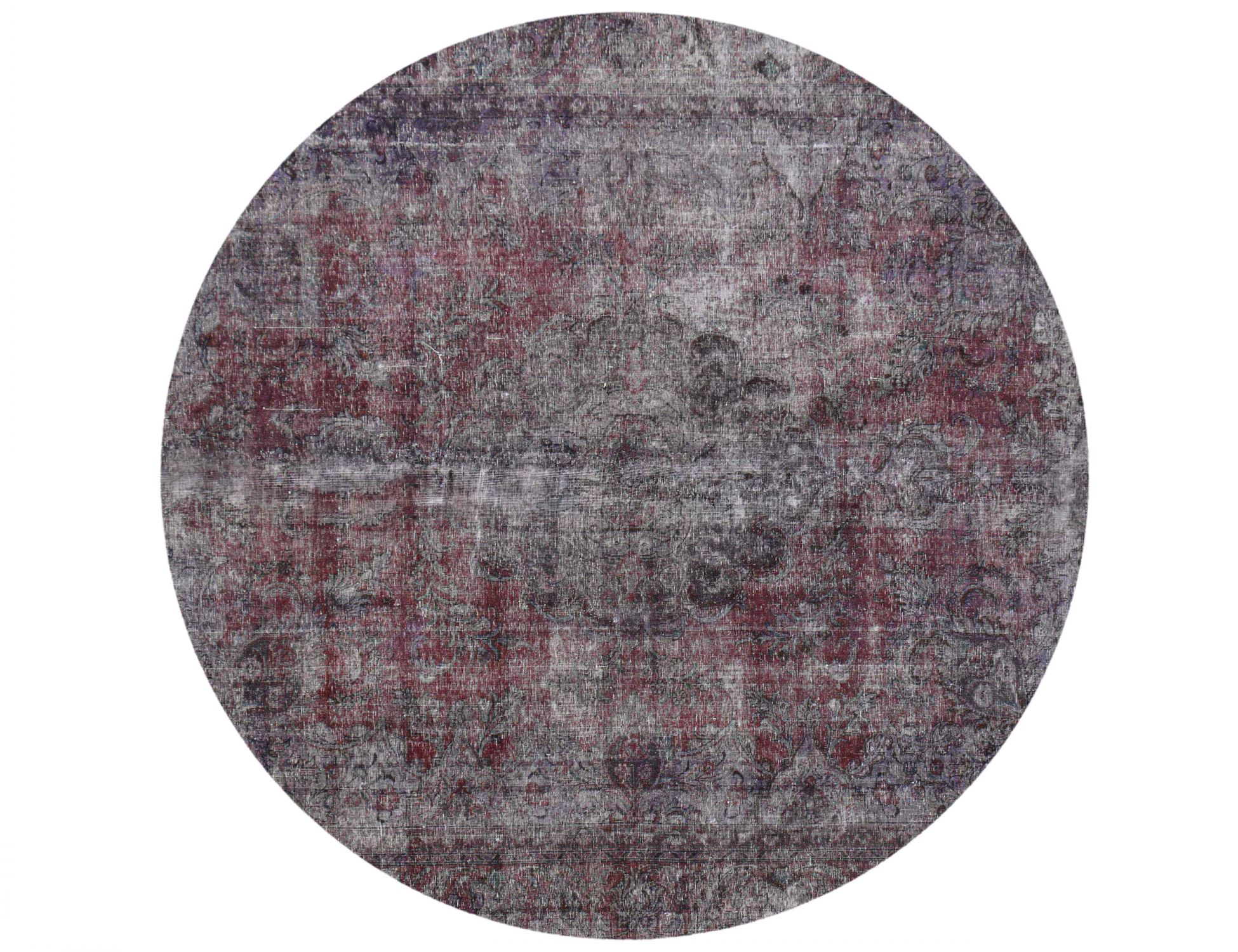 Rund Vintage Teppich und  lila <br/>272 x 272 cm