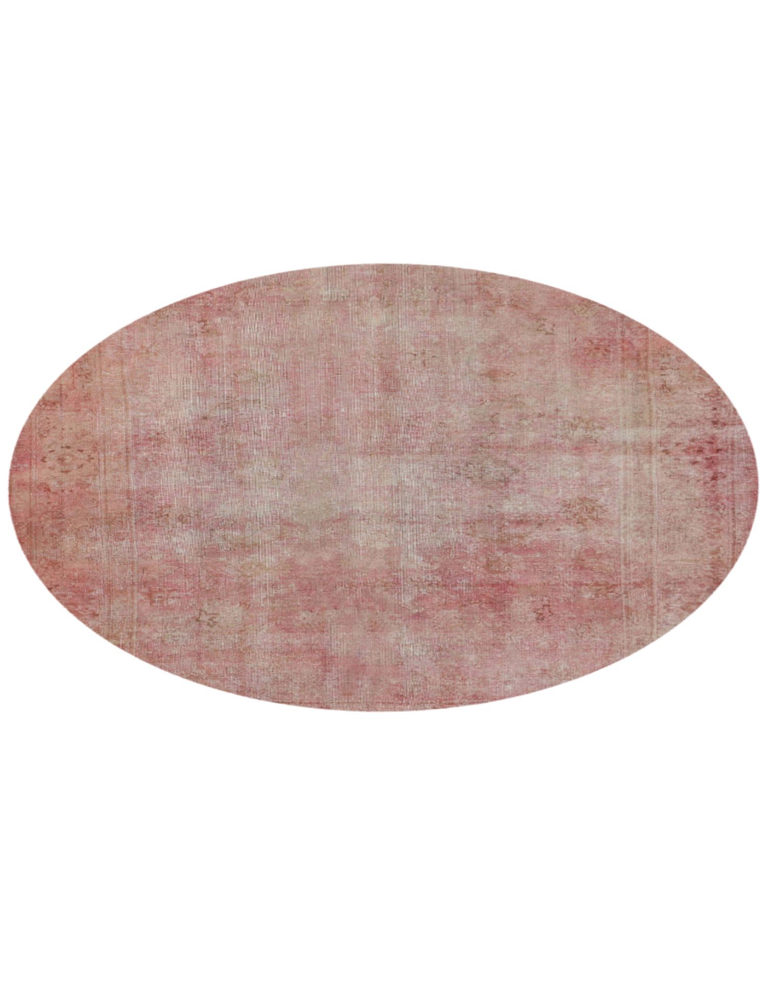 Rund Vintage Teppich rund  rosa <br/>240 x 240 cm