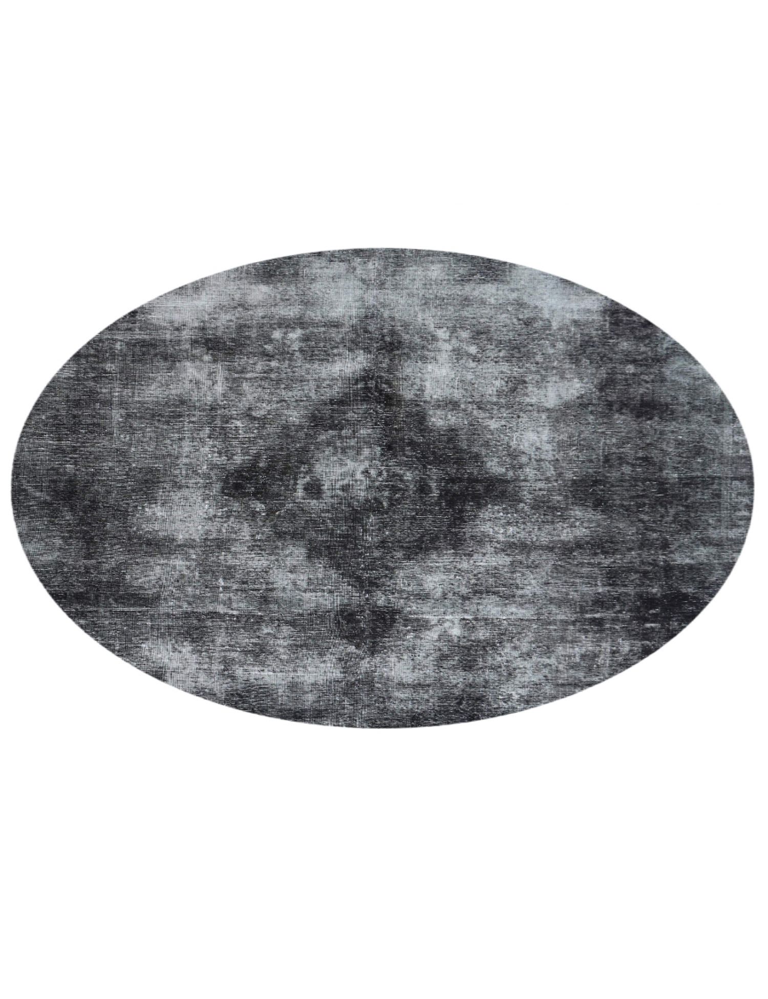 Rund Vintage Teppich rund  schwarz <br/>280 x 280 cm