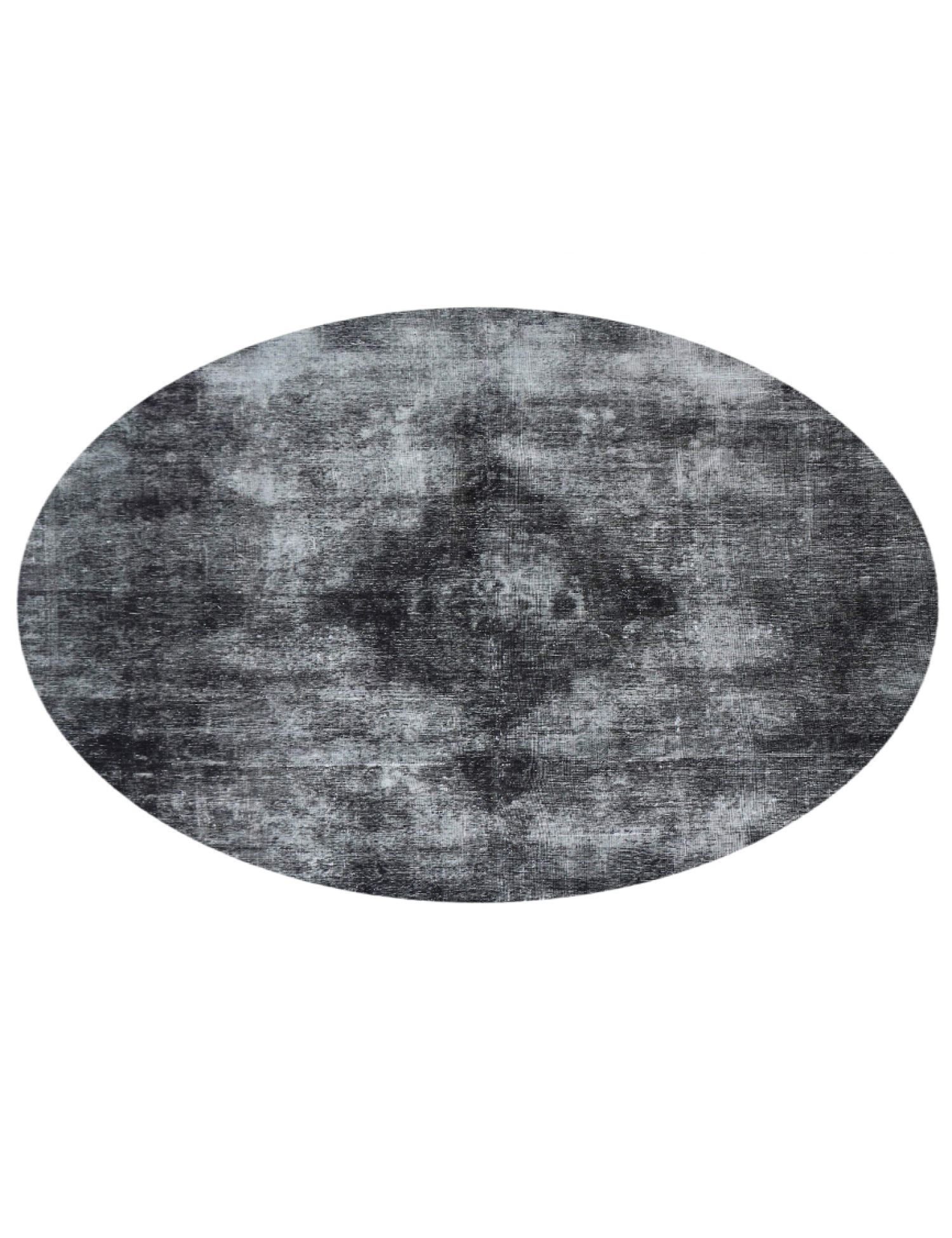 Rund Vintage Teppich rund  schwarz <br/>280 x 280 cm