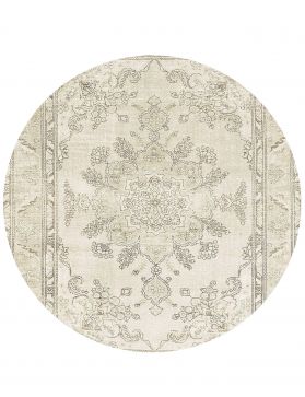 Rund Vintage Perserteppich rund  beige <br/>249 x 249 cm