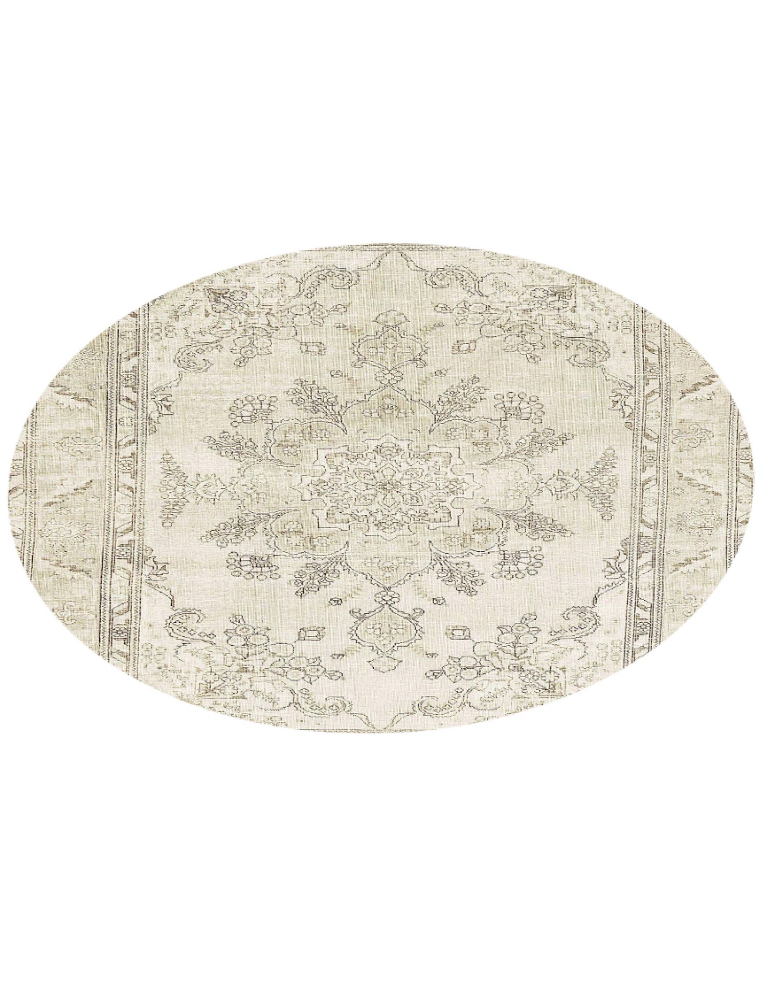 Rund Vintage Perserteppich rund  beige <br/>249 x 249 cm