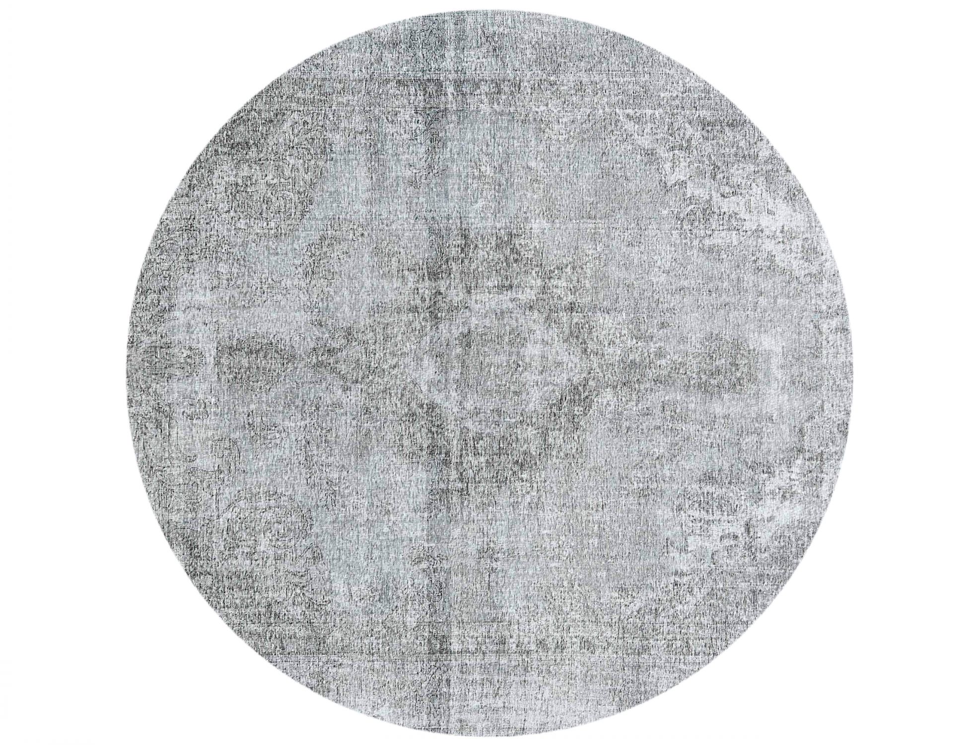 Rund Vintage Perserteppich rund  grau <br/>285 x 285 cm