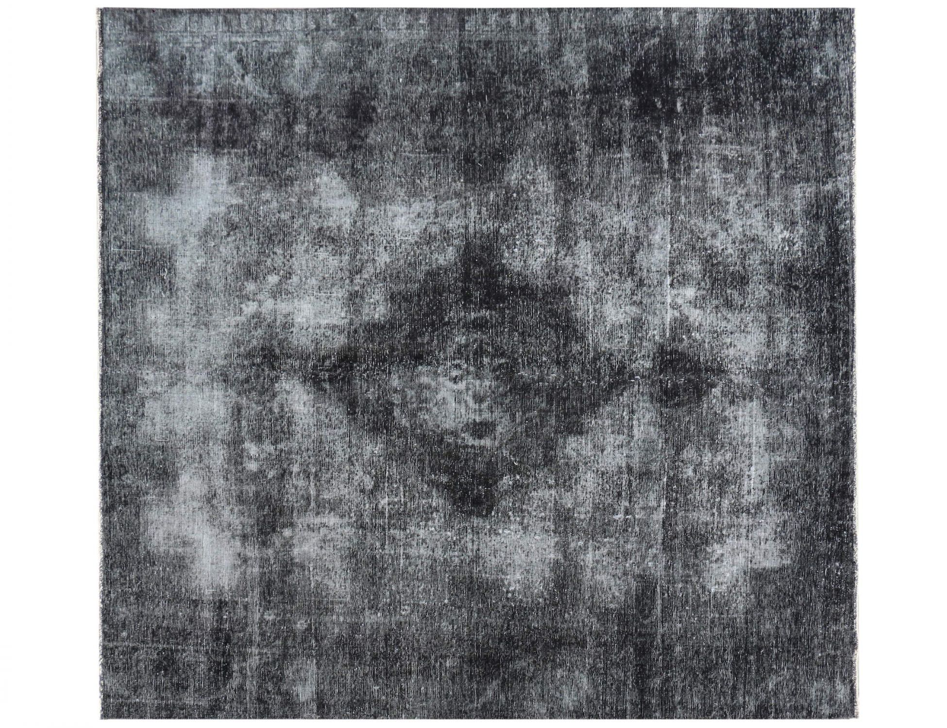 Quadrat Vintage Teppich  schwarz <br/>280 x 280 cm