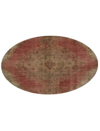 Röda Persien Stonewash  206 x 206 cm