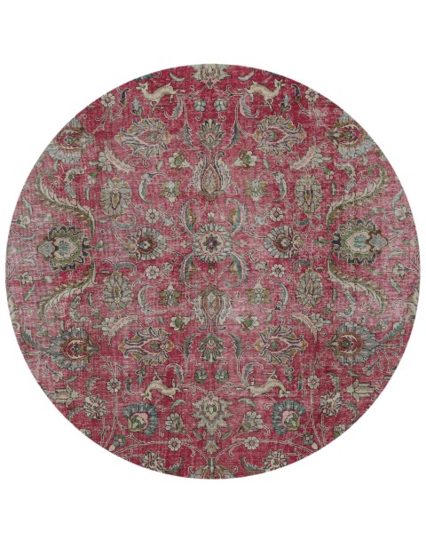 Rot Persien Stonewash 206 x 206 cm