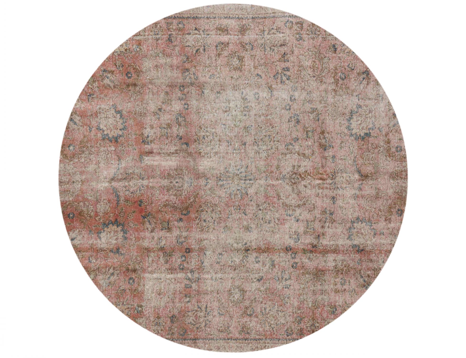 Rund Retro Perserteppich  beige <br/>228 x 228 cm