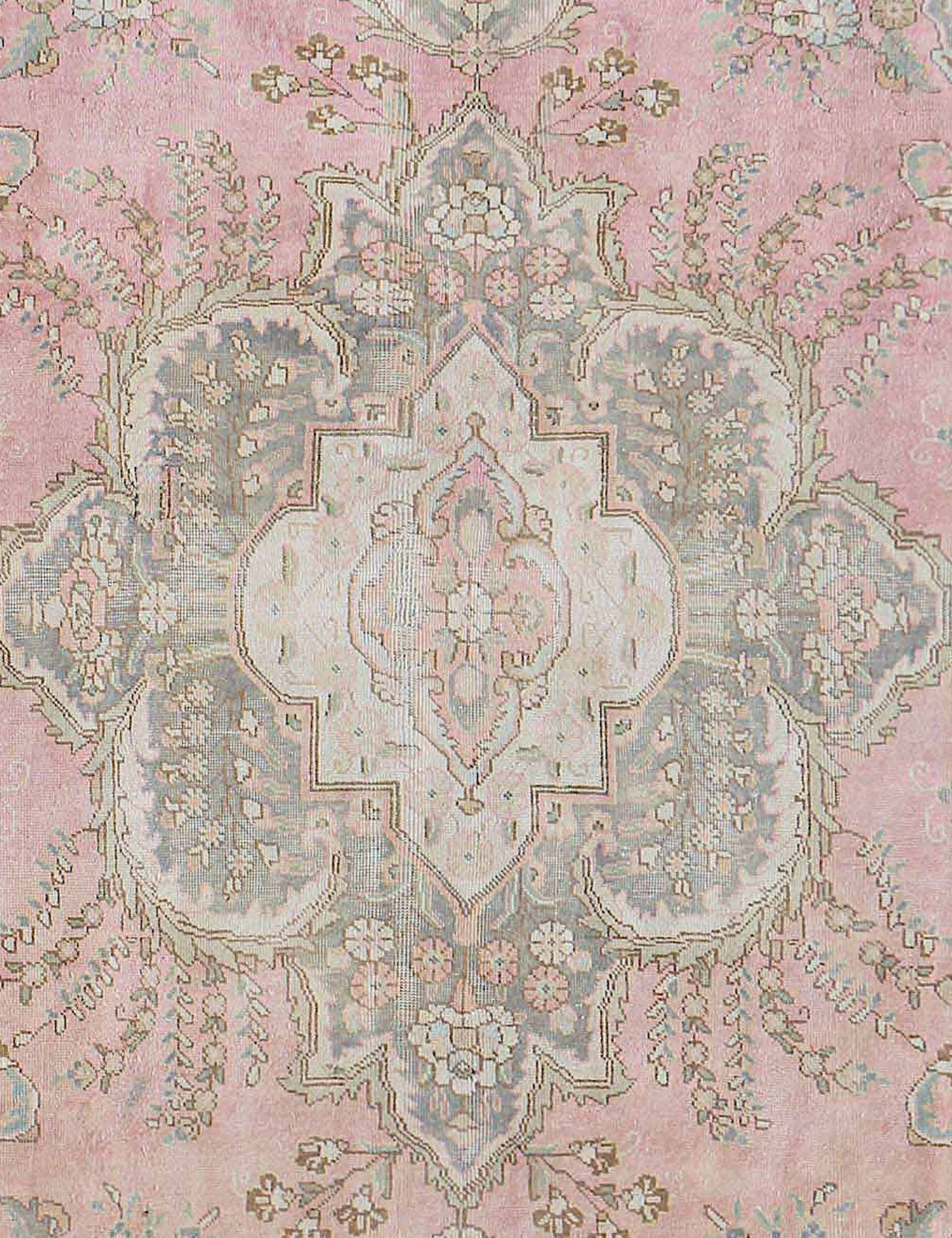 Rund Retro Perserteppich  beige <br/>254 x 254 cm