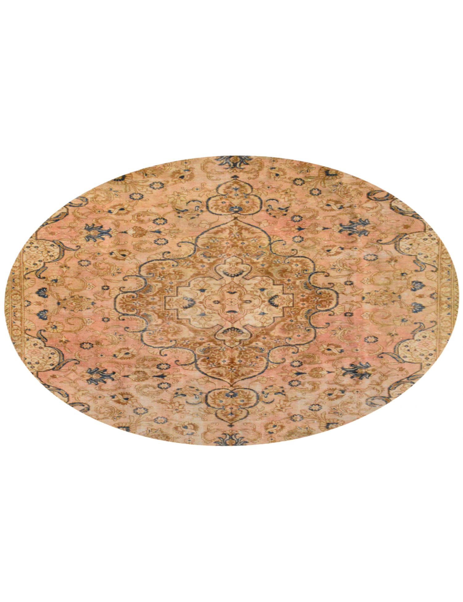 Rund Stonewash  beige <br/>222 x 222 cm