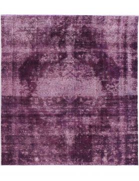 Alfombra persa vintage 215 x 215 púrpura