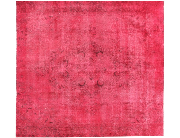 Rouge Persan Tapis Persan vintage 265 x 265 cm