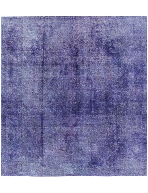 Blau Persien Persischer Vintage Teppich 195 x 195 cm