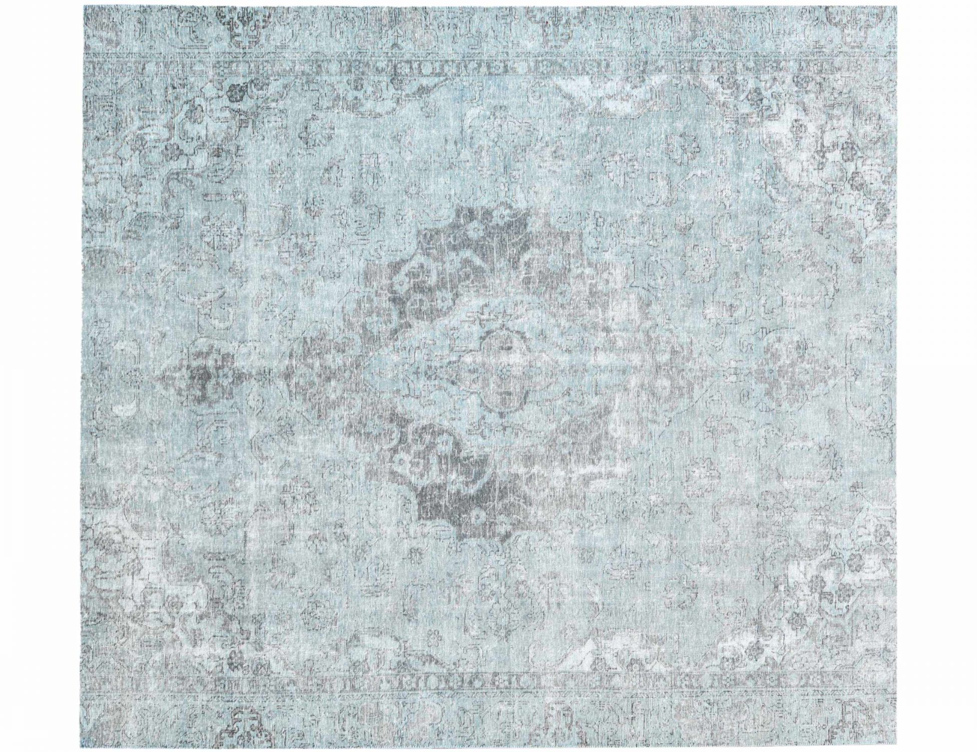 Vintage Teppich  grün <br/>227 x 227 cm